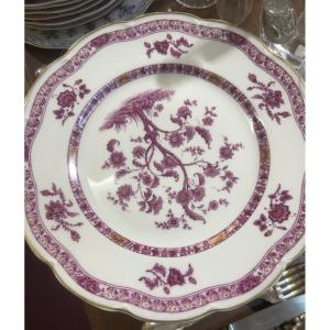 Partie de service de table  haviland arbre de vie pourpre