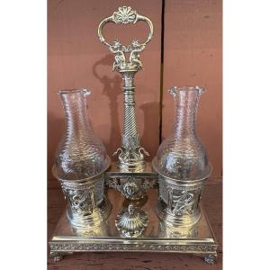 Silver Vinegar Cruet With Old Man Hallmark 1819/1838.  