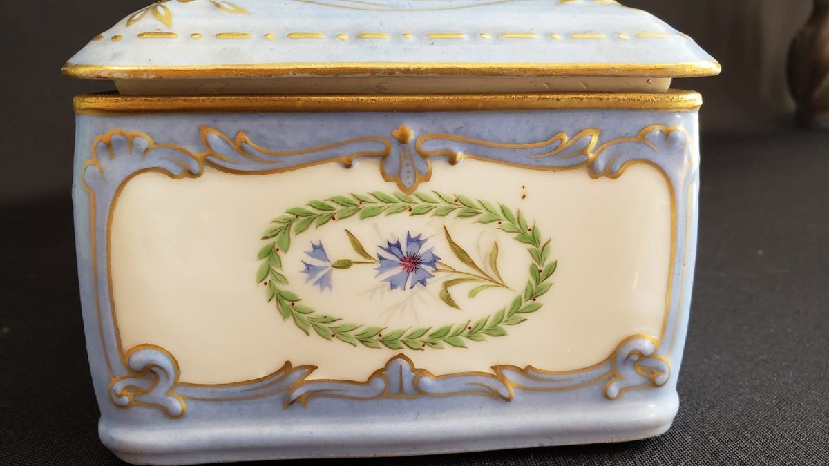 Importante boîte à gants en porcelaine de Limoges. R. Delignières & Cie- Vers 1879-1900 -photo-4