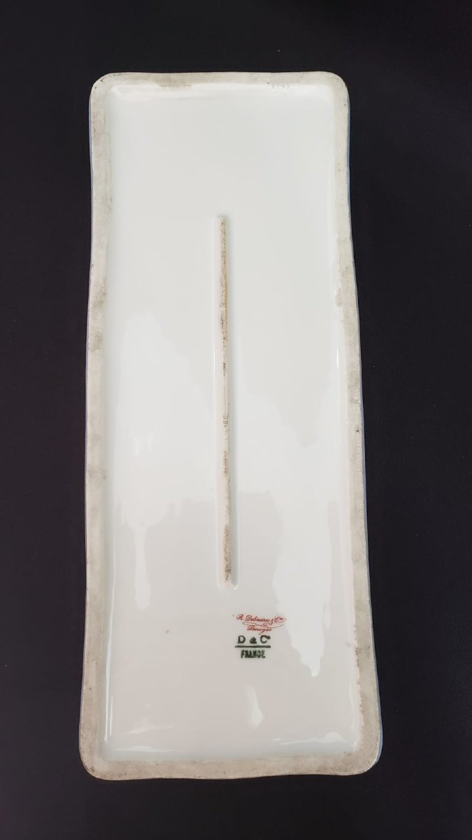 Importante boîte à gants en porcelaine de Limoges. R. Delignières & Cie- Vers 1879-1900 -photo-7