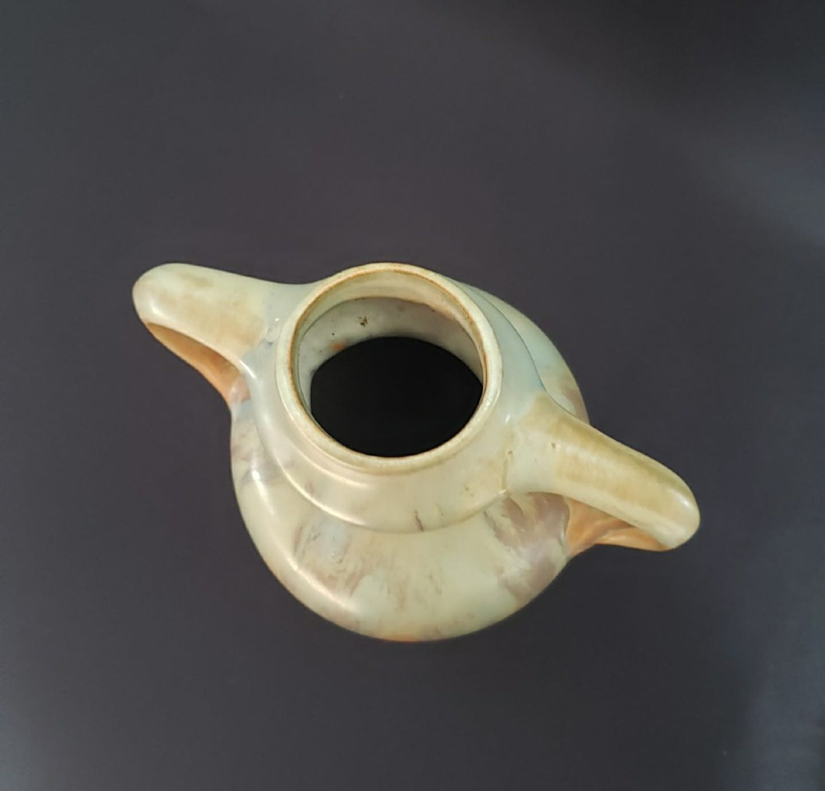 Glazed Stoneware Vase Attributed To Gilbert Méténier (1876–1940), Model E23, Gannat, 1920–1930-photo-3