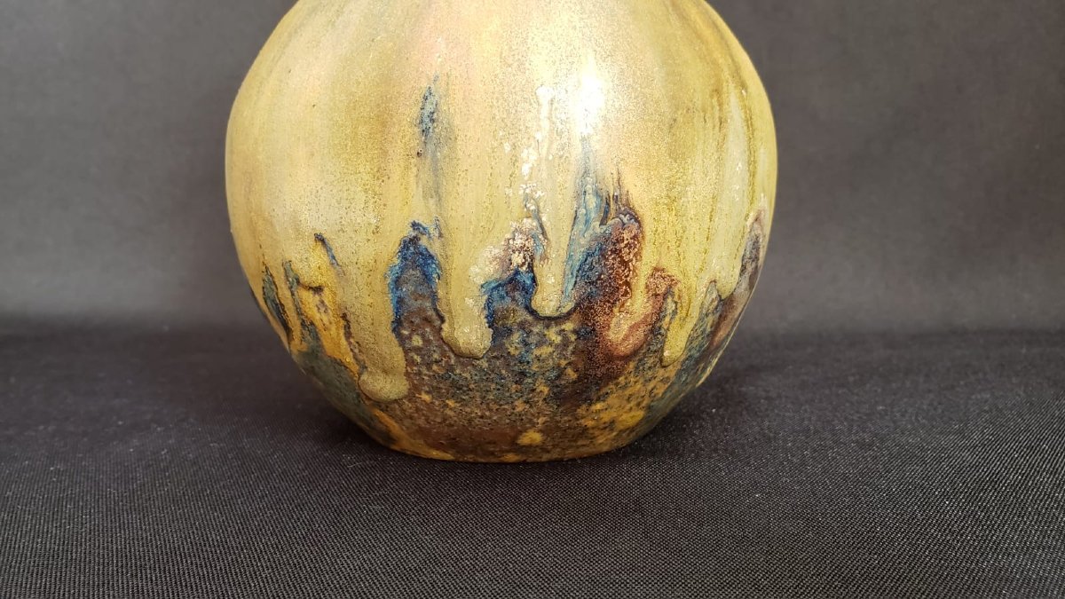Vase en grès émaillé de Léon Lempereur (1891–1964)  Sars-Poteries, vers 1950–1960-photo-1