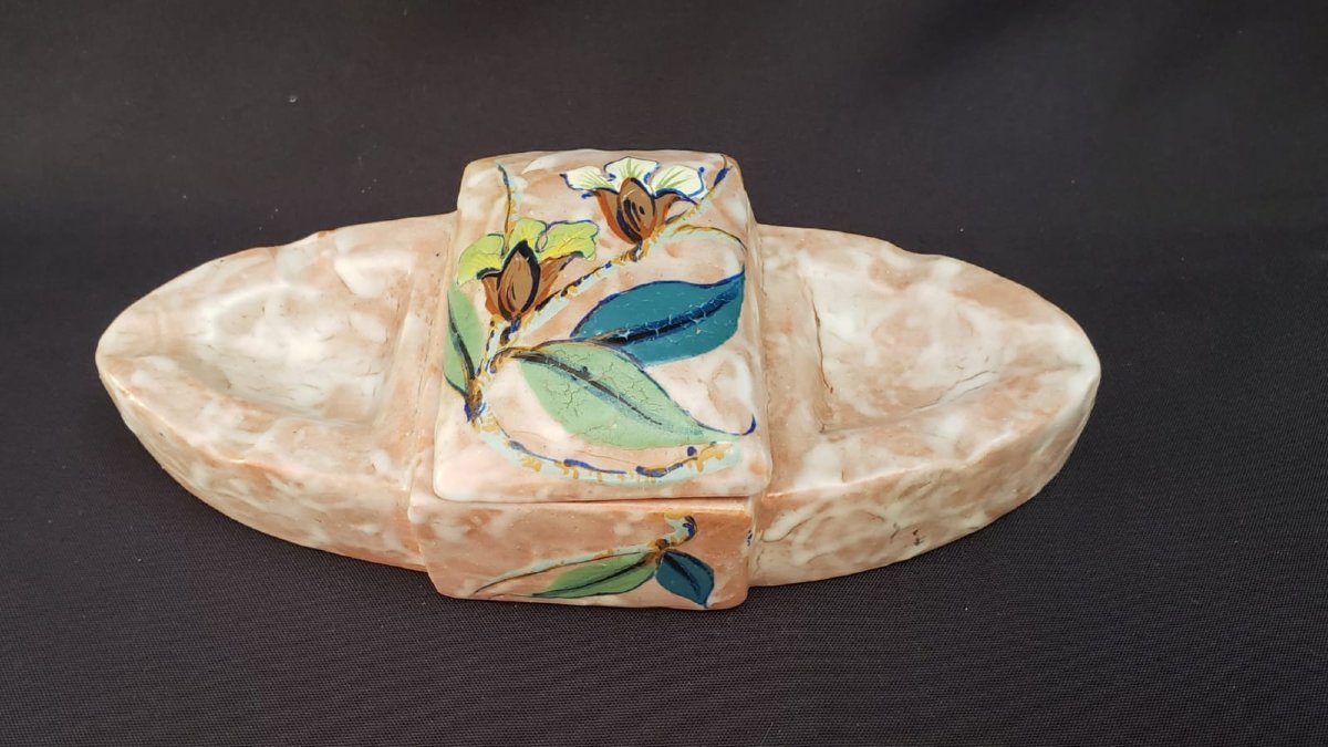 Art Deco Smoker's Set By Louis Dage. Circa 1925–1930