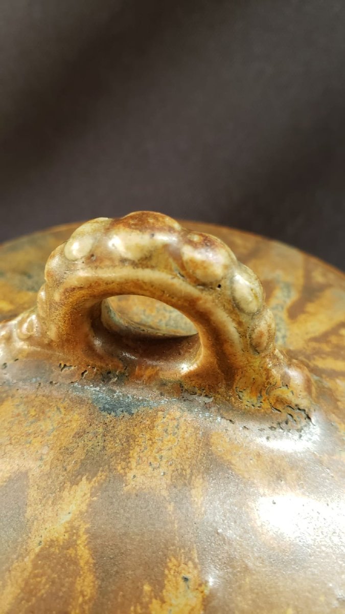 Glazed Stoneware Candy Dish With A Flamed Finish  - Charles Greber - Beauvais  1910–1925-photo-4