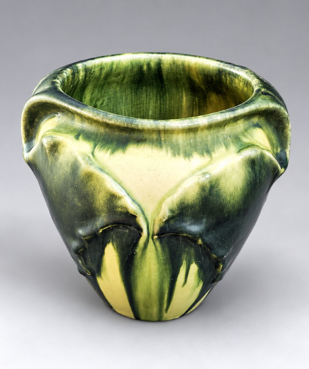 Art Nouveau Glazed Stoneware Vase, Eugène Baudin, Saint Briac. Circa 1900–1906