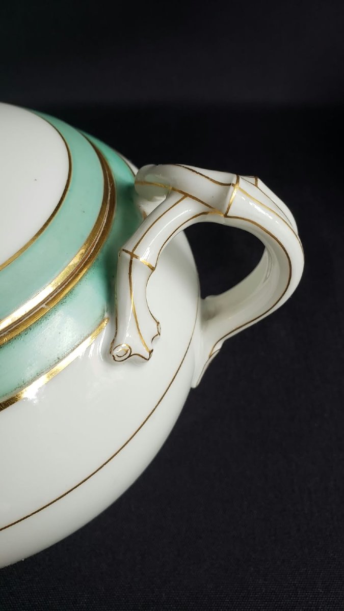 Ensemble sucrier et jatte en porcelaine " A la ville de sèvres" Epoque Napoléon III vers 1870  -photo-2