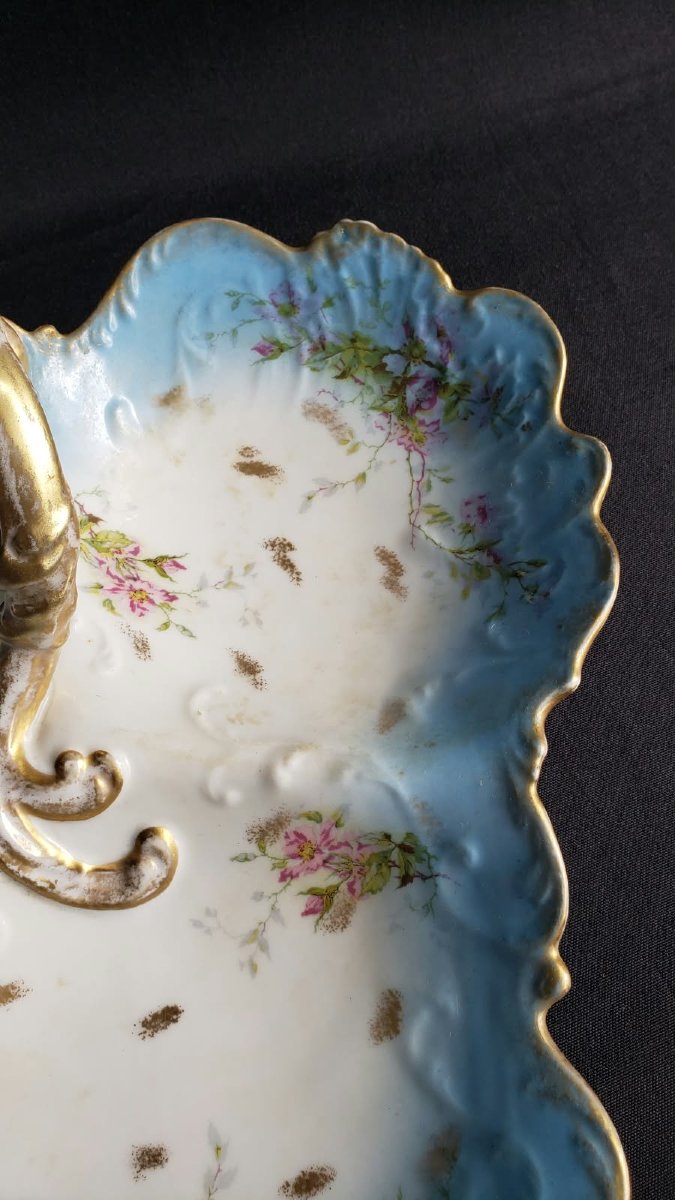 Important serviteur muet en porcelaine de Limoges – Léon Sazerat – Fin XIXe siècle-photo-1