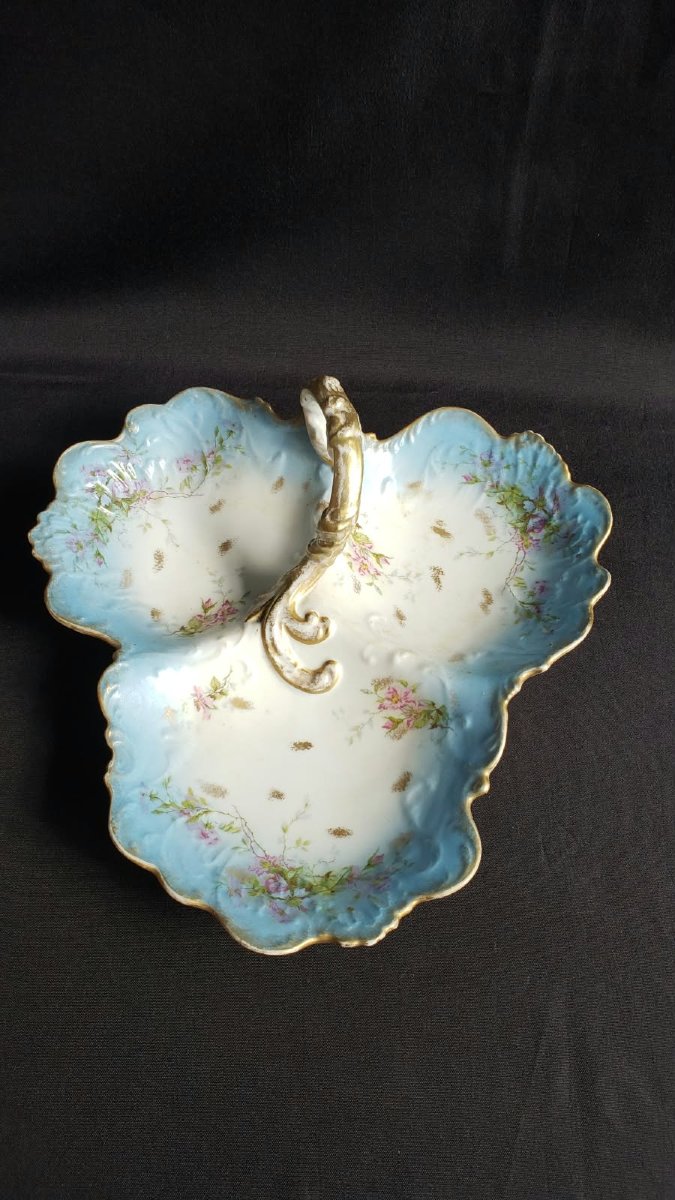 Important serviteur muet en porcelaine de Limoges – Léon Sazerat – Fin XIXe siècle-photo-3