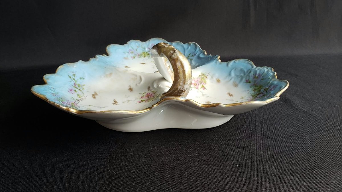 Important serviteur muet en porcelaine de Limoges – Léon Sazerat – Fin XIXe siècle-photo-5