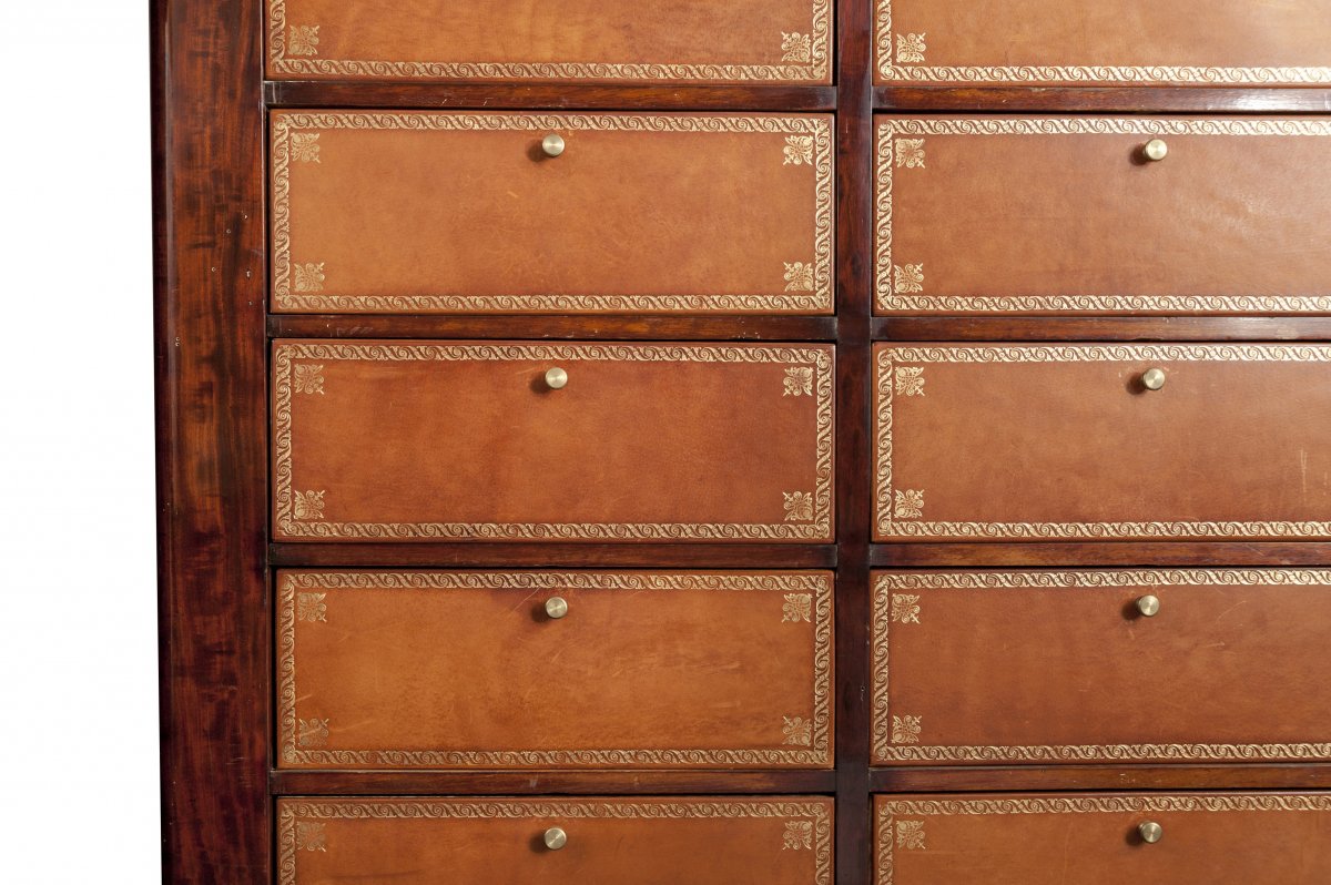  0050/ Cartonnier en acajou dit meuble de notaire-photo-1