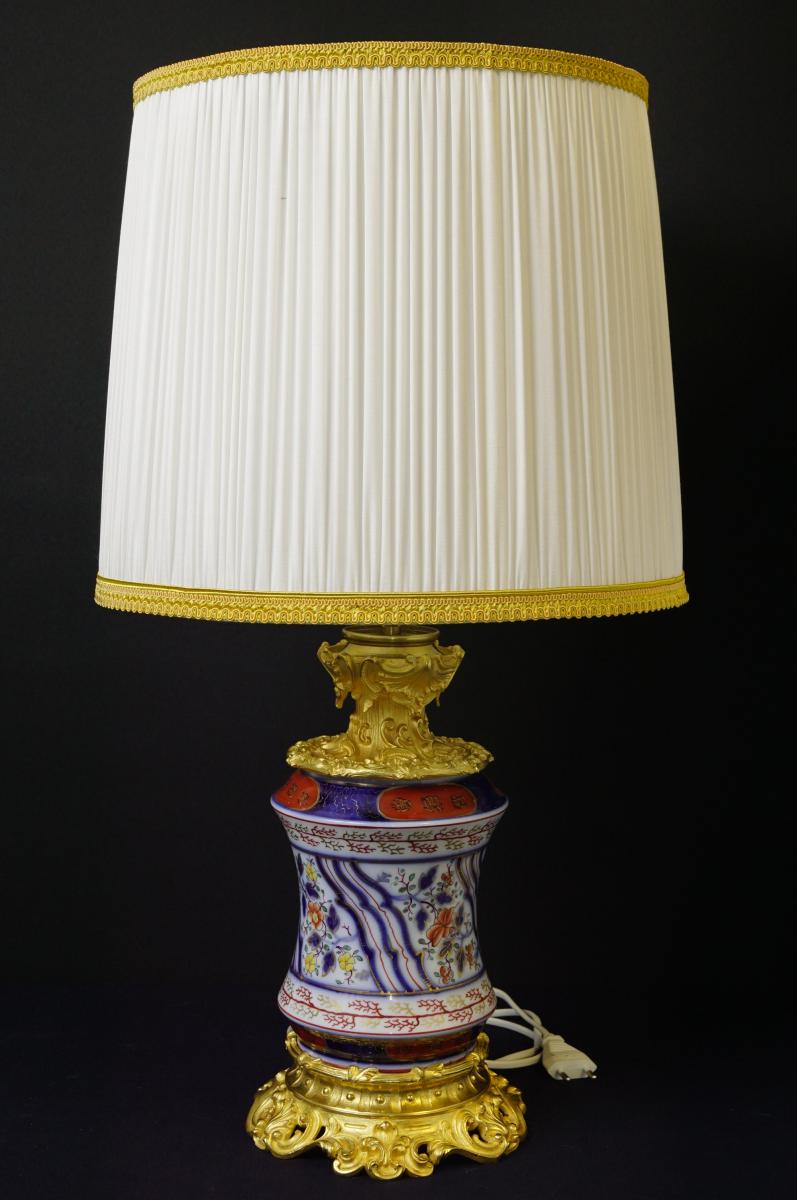 Lamp Porcelain And Gilt Bronze 1840