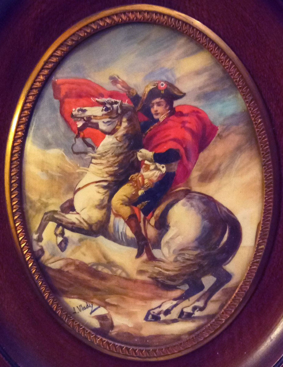 Portrait équestre de Bonaparte franchissant le grand st bernard-photo-3