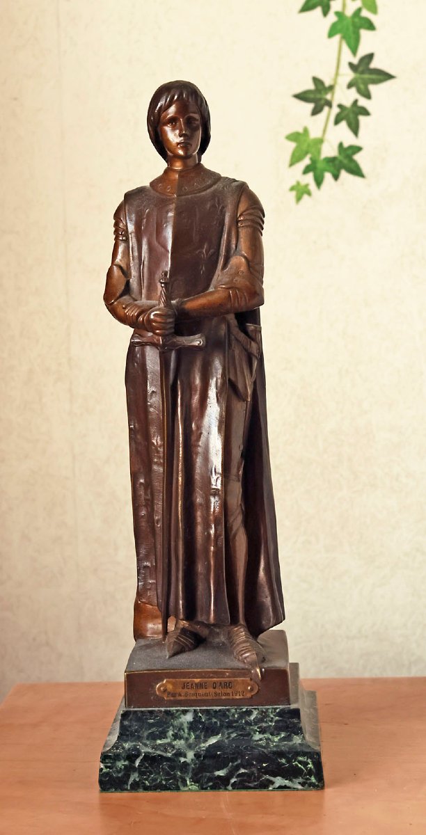 Joan Of Arc, Bronze By André Besqueut (1850–1942)