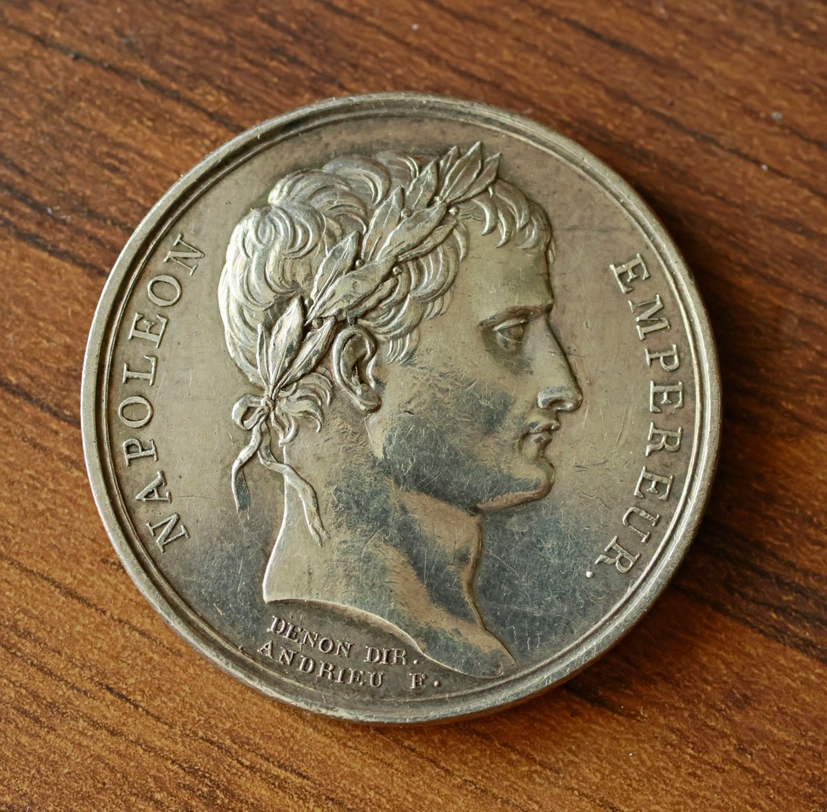 Médaille en argent du Sacre de Napoléon 1er, 3,2cm