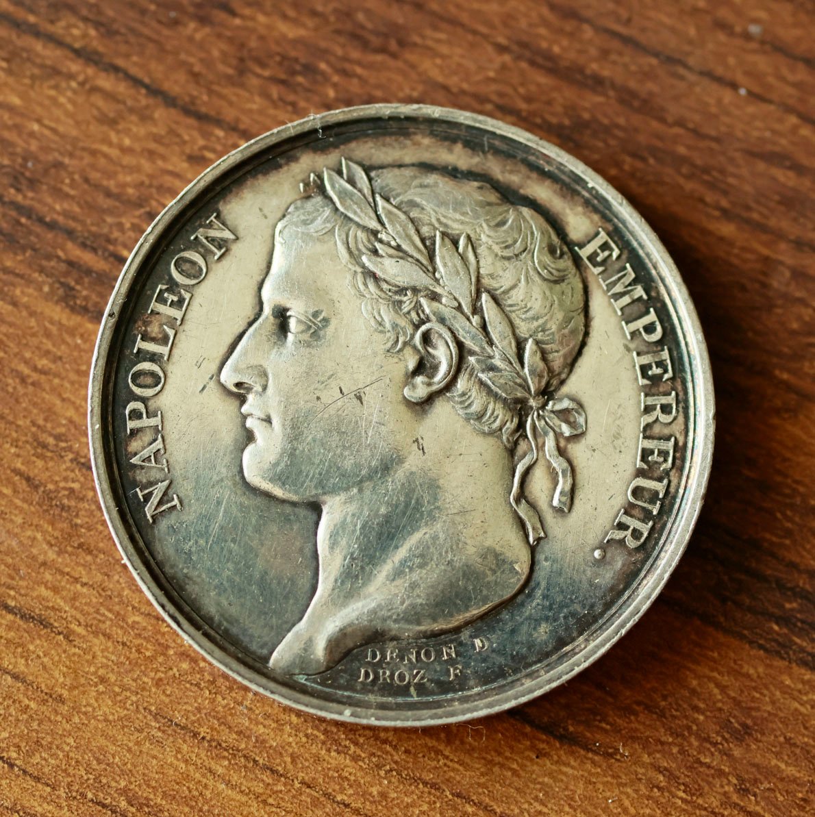 Médaille en argent du Sacre de Napoléon 1er, 26mm