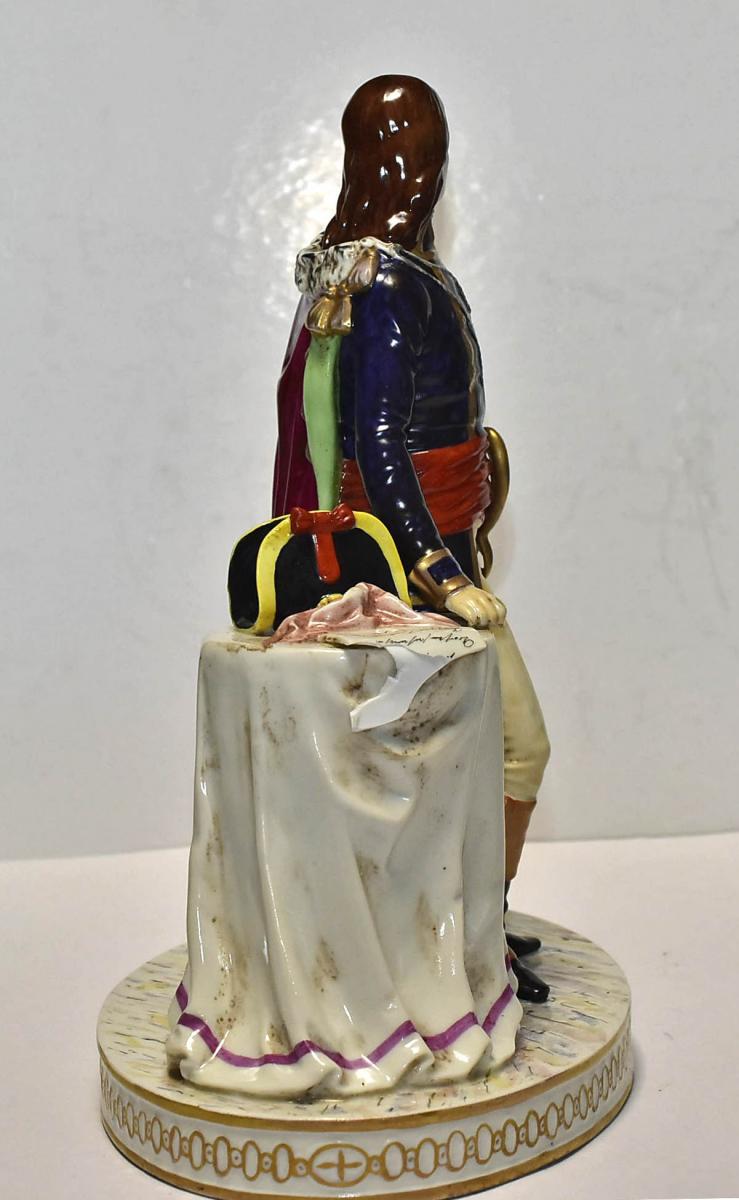 Napoleon Bonaparte, Porcelain Of Saxony Early 20th-photo-2