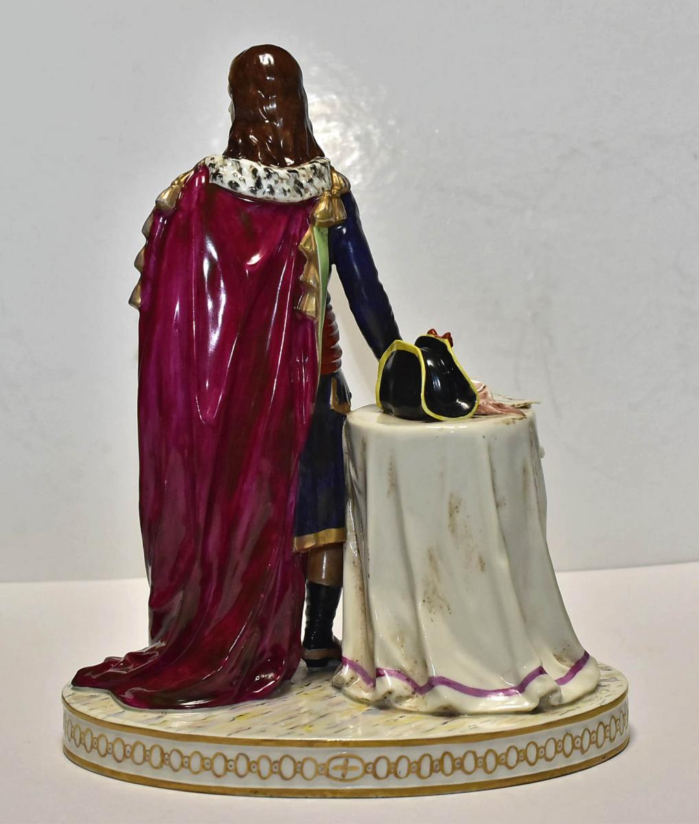 Napoleon Bonaparte, Porcelain Of Saxony Early 20th-photo-3