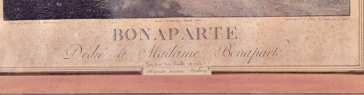 Lithographie De Napoléon Bonaparte d'Après Isabey-photo-3