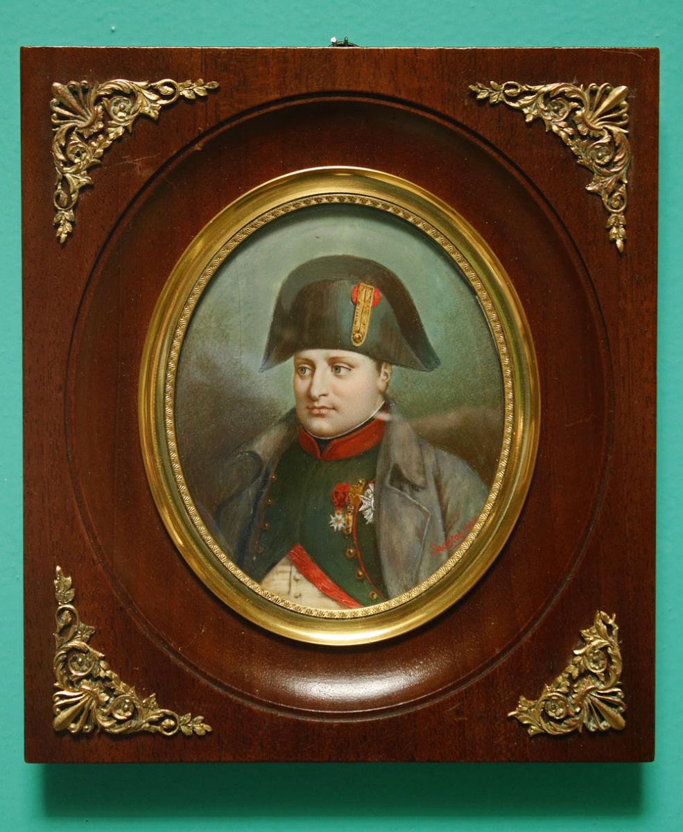 Miniature, Portrait Of Napoleon 1st 1847