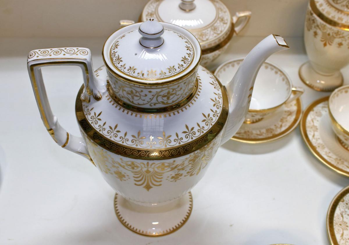 Tea Or Coffee Service In Fine Earthenware From Sarreguemines-photo-5