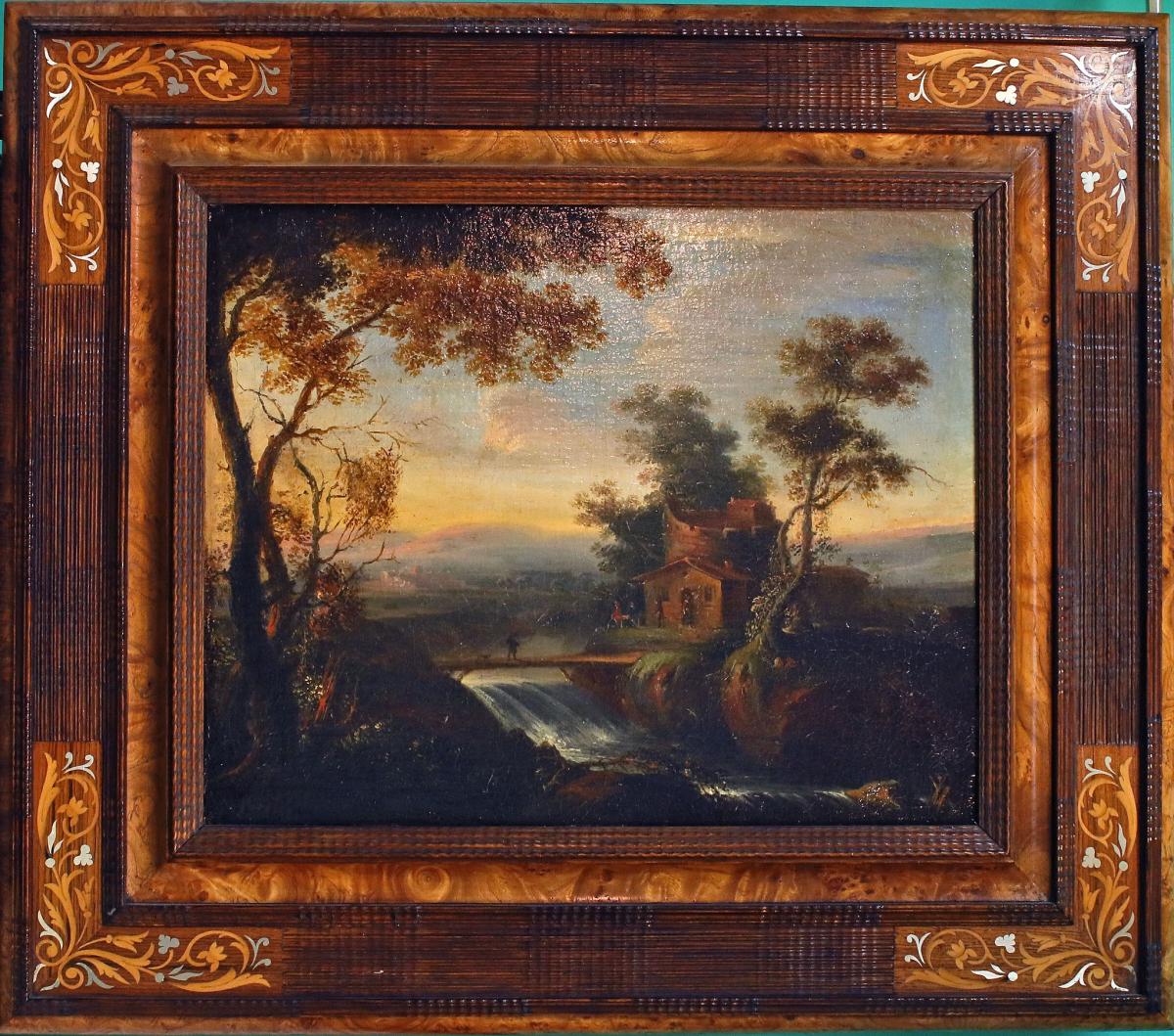 Oil On Canvas Landscape Late 18th