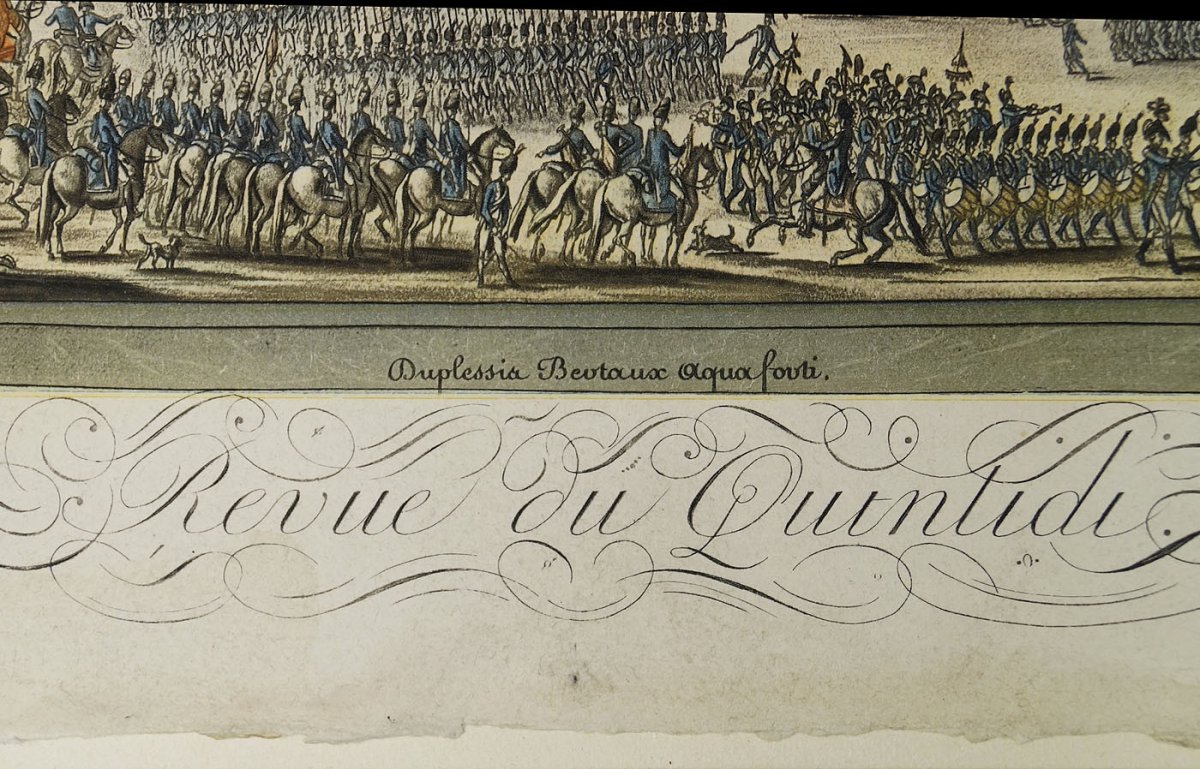 Eau-forte Revue Du Quintidi Par Napoléon Bonaparte 1er Consul-photo-2