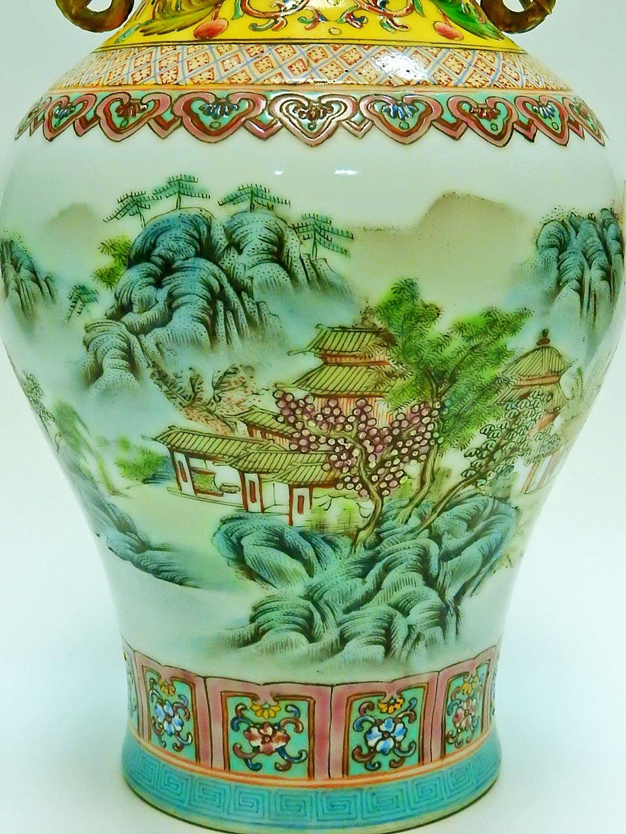 Chinese Porcelain Vase Qianlong Brand-photo-4