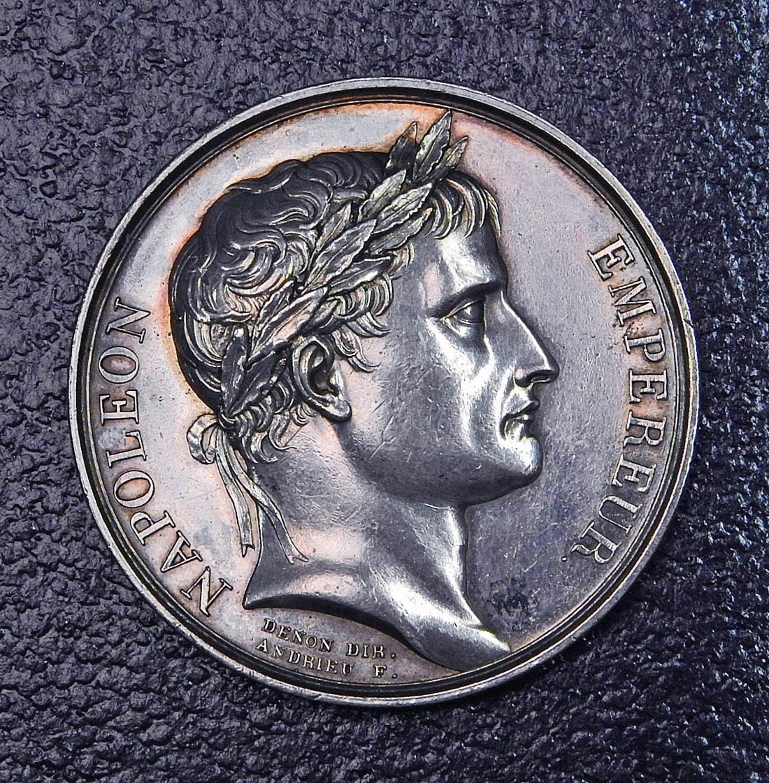 Silver Medal Of Sacre De Napoléon Gift To Pierre Le Maux By Bonaparte