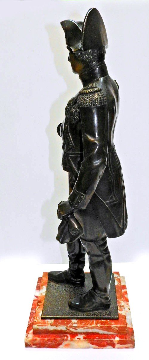 Statue En Pied De Napoléon 1er Bronze Patiné 19 ème-photo-4