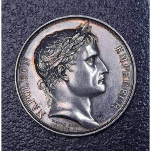 Silver Medal Of Sacre De Napoléon Gift To Pierre Le Maux By Bonaparte