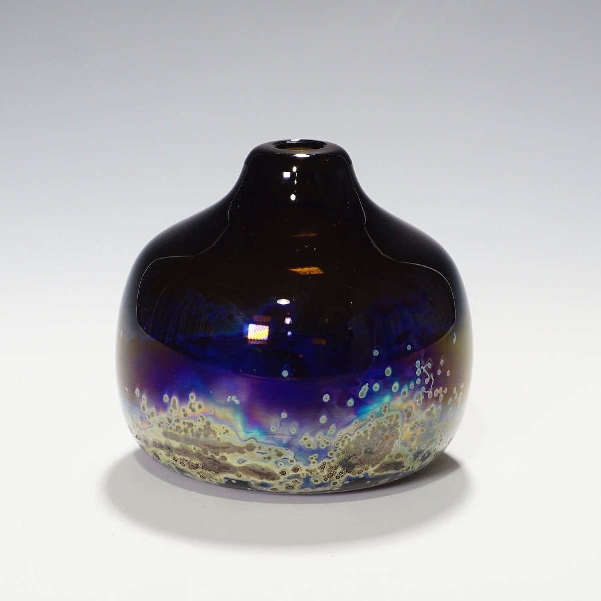 Vintage Vase 'aomi' Designed By H. R. Janssen For Graal Glas Ca. 1970-photo-4