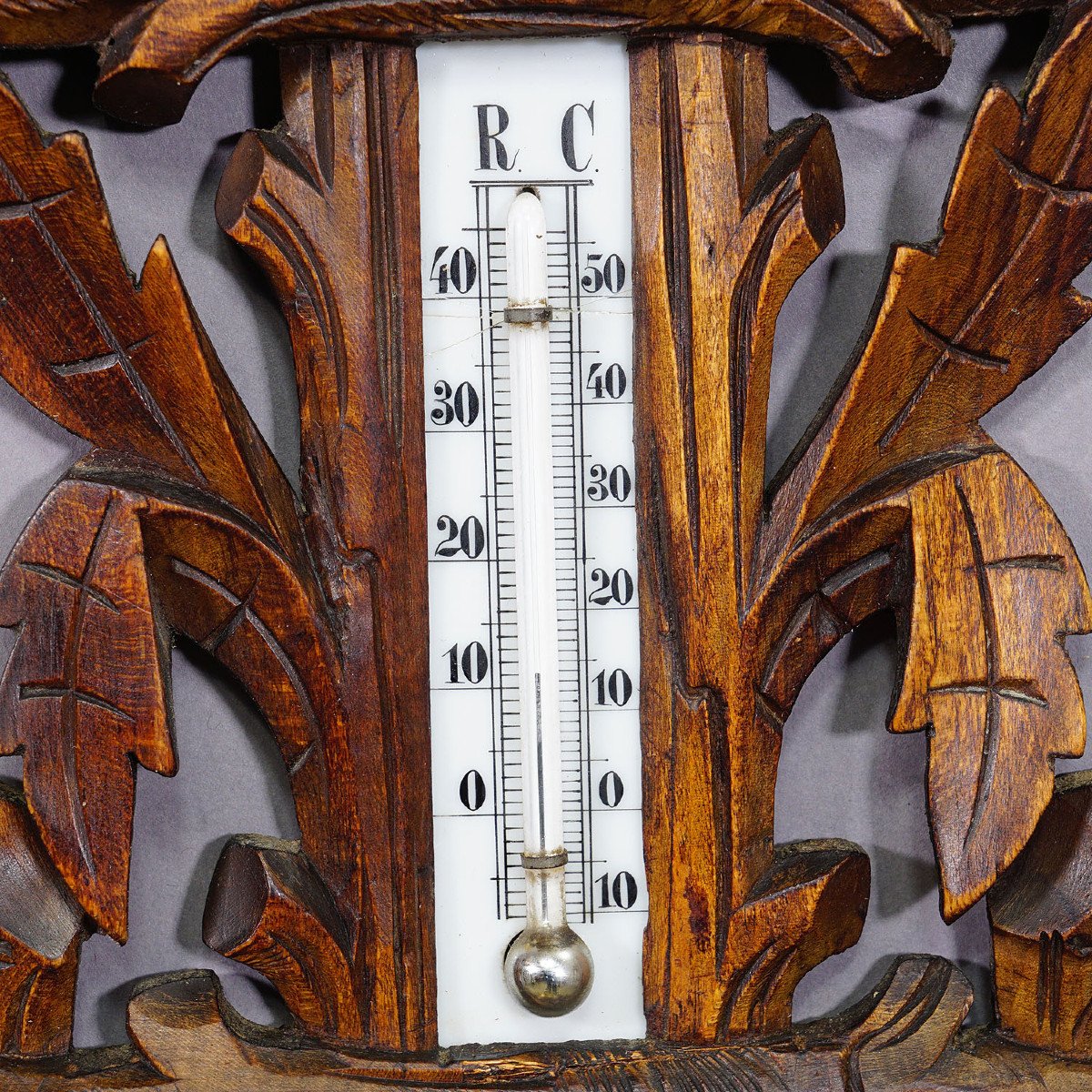 Weather Station In Carved Wood From The Black Forest With Bird-photo-1