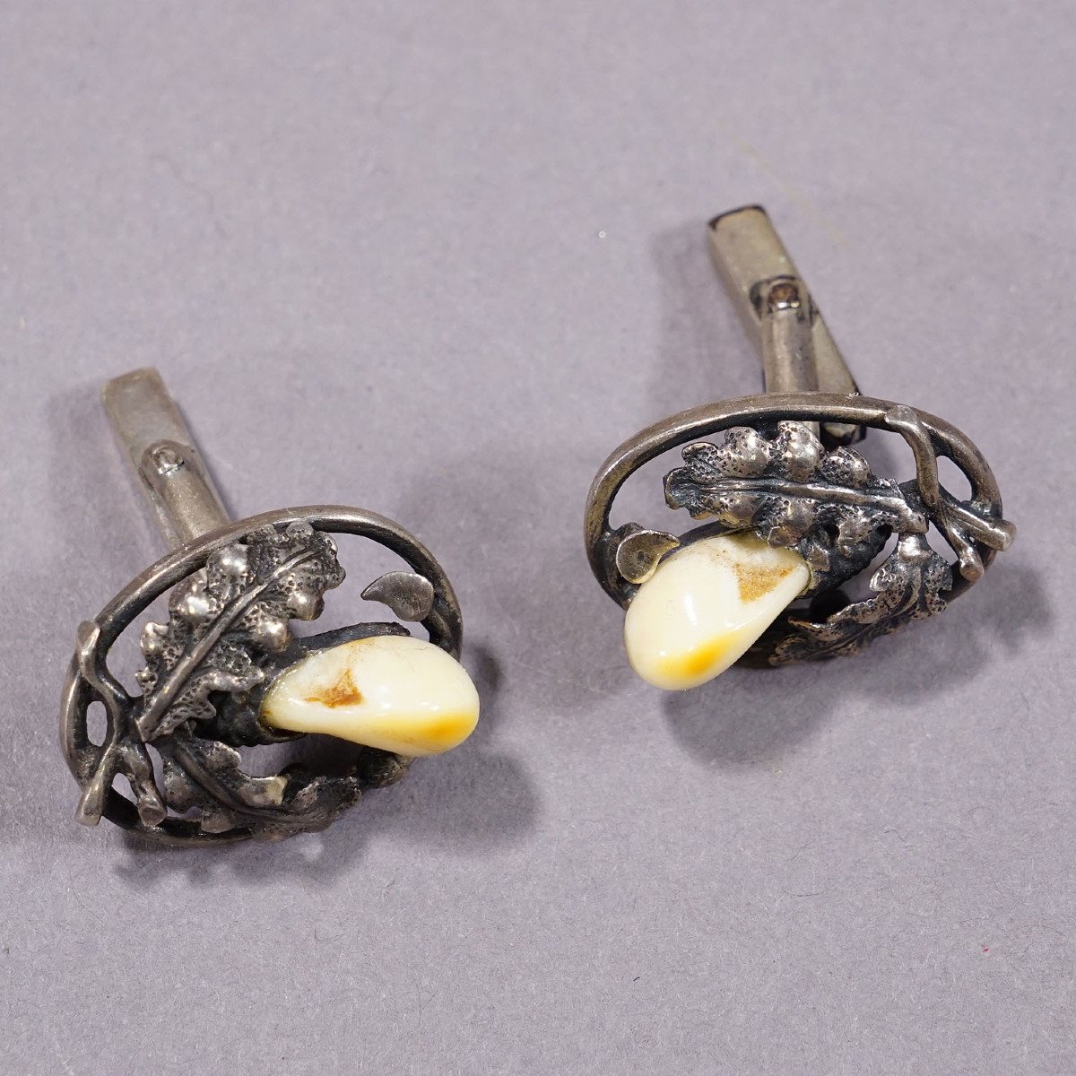 Boutons De Manchette Vintage Swank 31517 – Ton Or, Motif Souris | Occasion Bon état
