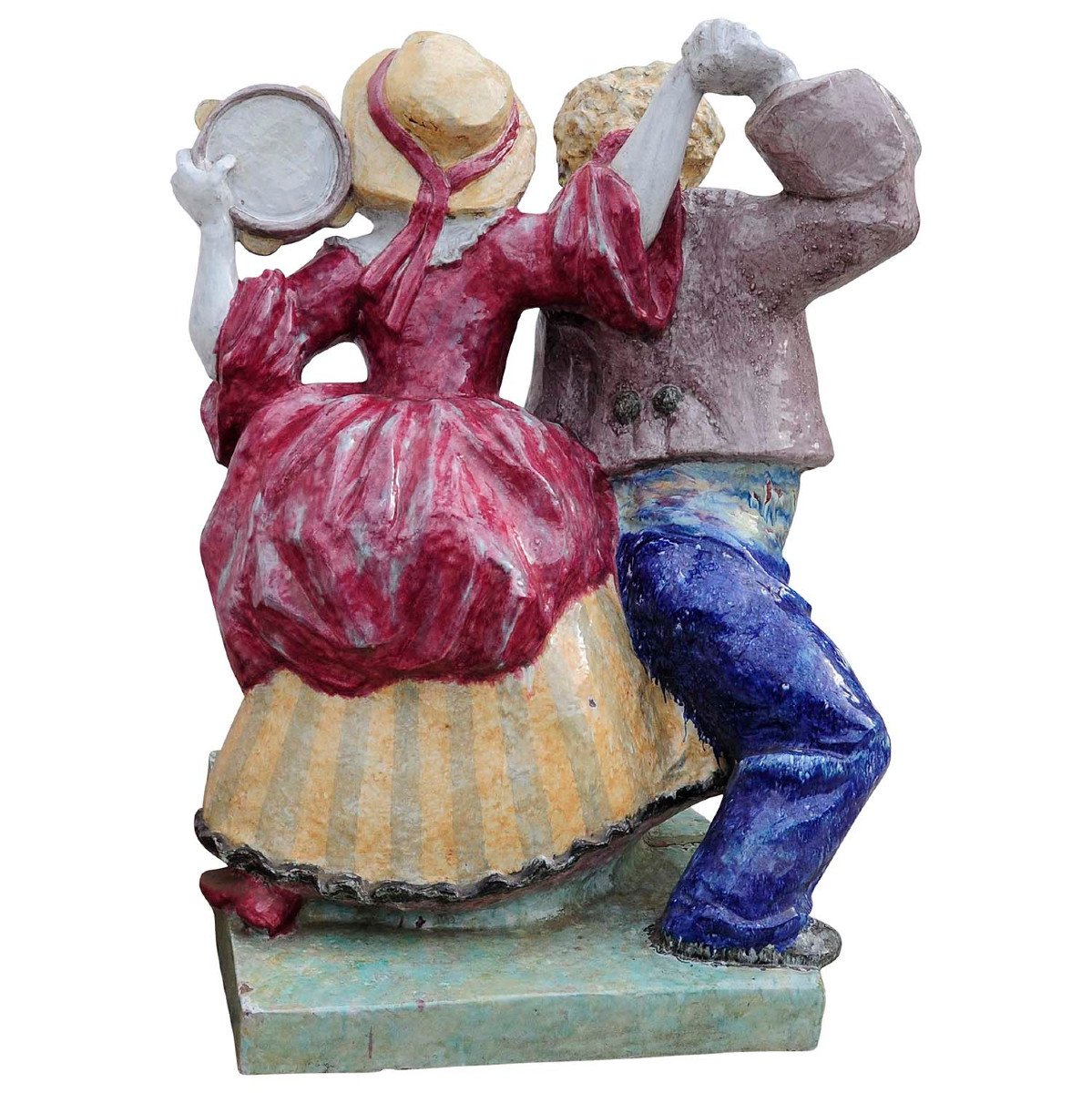 Sculpture En Porcelaine De Nymphenburg : Couple Dansant Par Josef Wackerle -photo-3