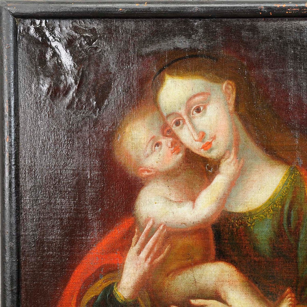 Oil Painting Miraculous Image Of Insbruck Maria With Child After Cranach-photo-4