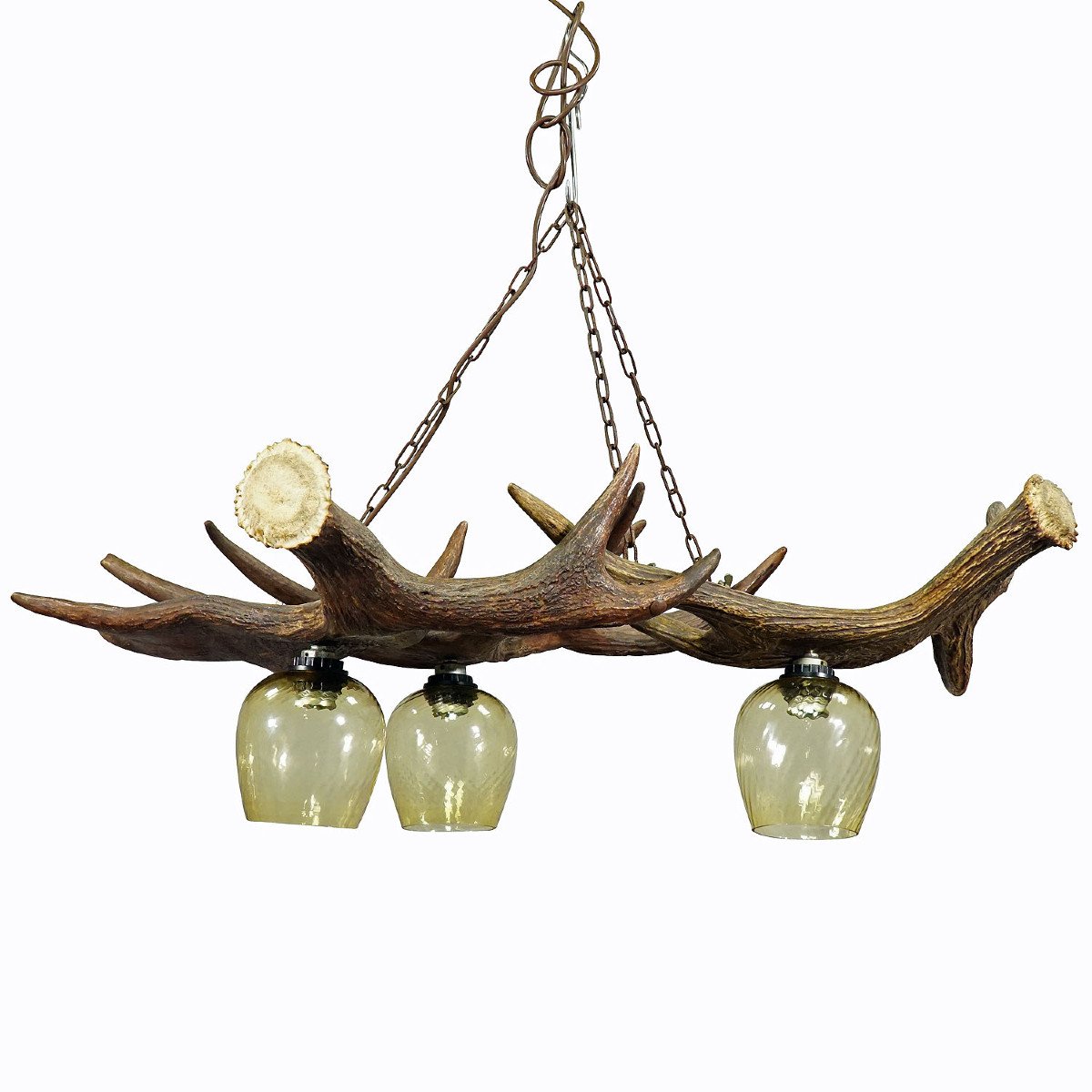 Rustic Antler Lamp With Elk Antlers