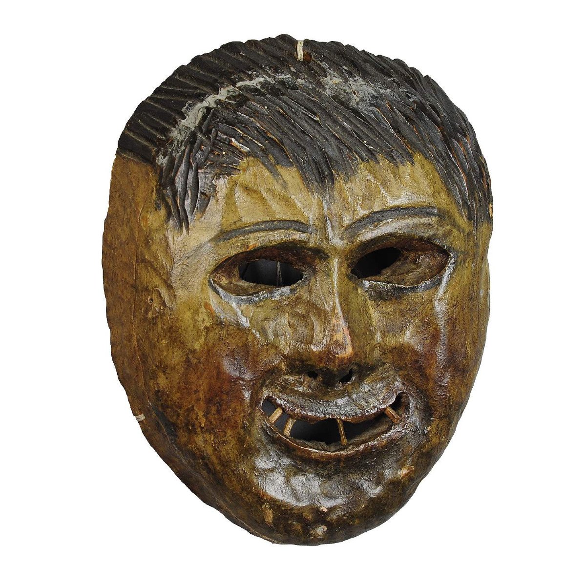 Proantic Folksy Hand Carved Tyrolian Carnival Fasnet Mask proantic-folksy-hand-carved-tyrolian-carnival-fasnet-mask