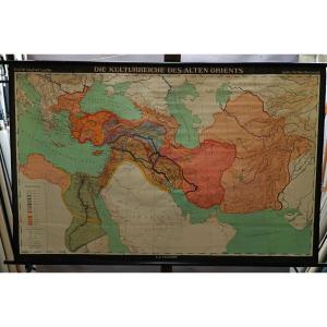 Vintage Wall Map Cultural Kingdoms Of The Ancient East