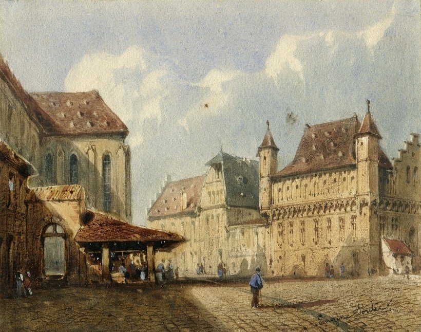 Eugène Edouard Soules (1811-1876) - Watercolor