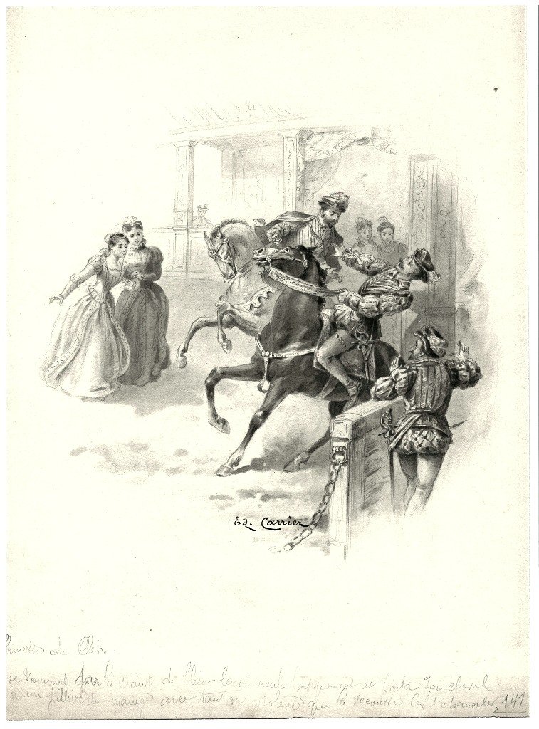 27 Original Drawings Intended To Illustrate Madame De La Fayette's Princesse De Clèves-photo-2