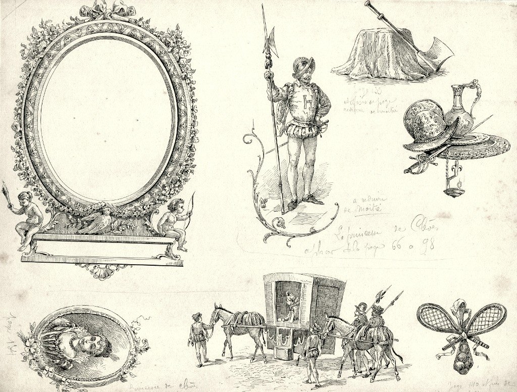 27 Original Drawings Intended To Illustrate Madame De La Fayette's Princesse De Clèves-photo-6