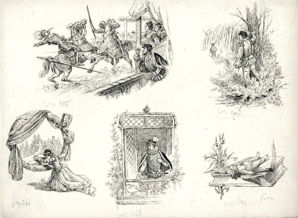 27 Original Drawings Intended To Illustrate Madame De La Fayette's Princesse De Clèves-photo-7