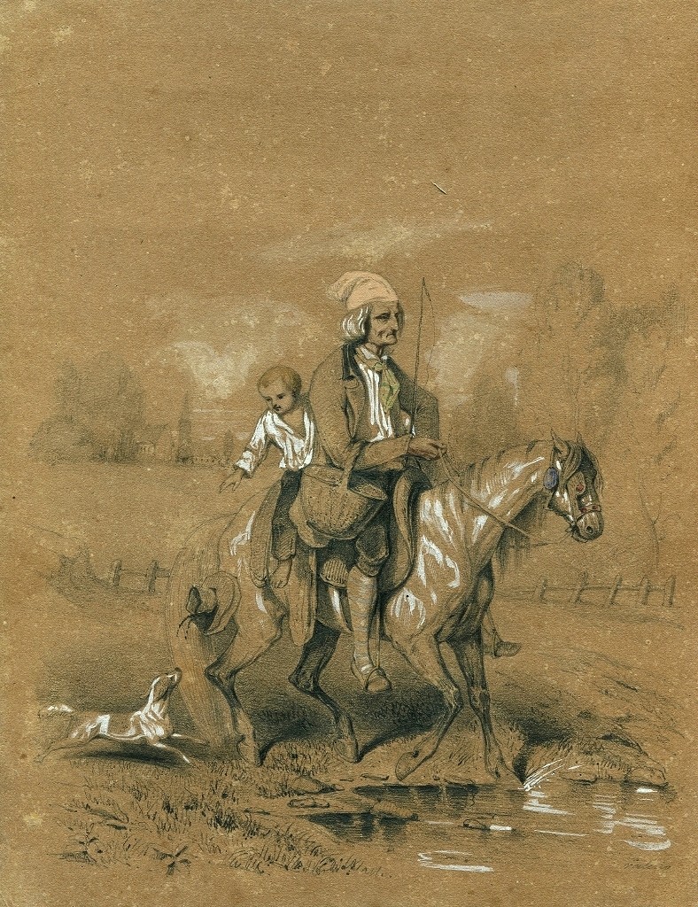 Théodore VALERIO (1819-1879) - Dessin original ancien