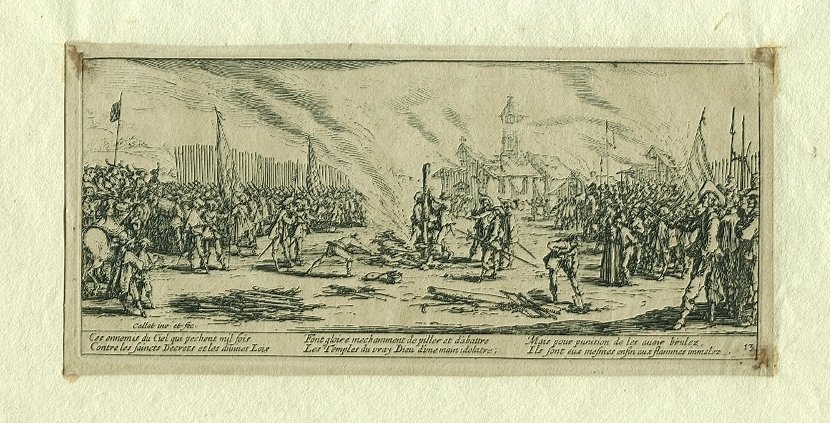 Ensemble de 3 eau-forte -  Jacques CALLOT (1592-1635) -  Les grandes misères de la guerre-photo-3