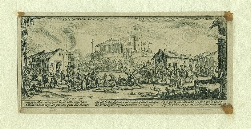 Ensemble de 3 eau-forte -  Jacques CALLOT (1592-1635) -  Les grandes misères de la guerre