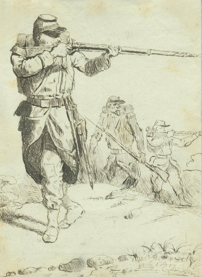 Hippolyte Bellangé (1800–1866) - Original Antique Pen-and-ink Drawing