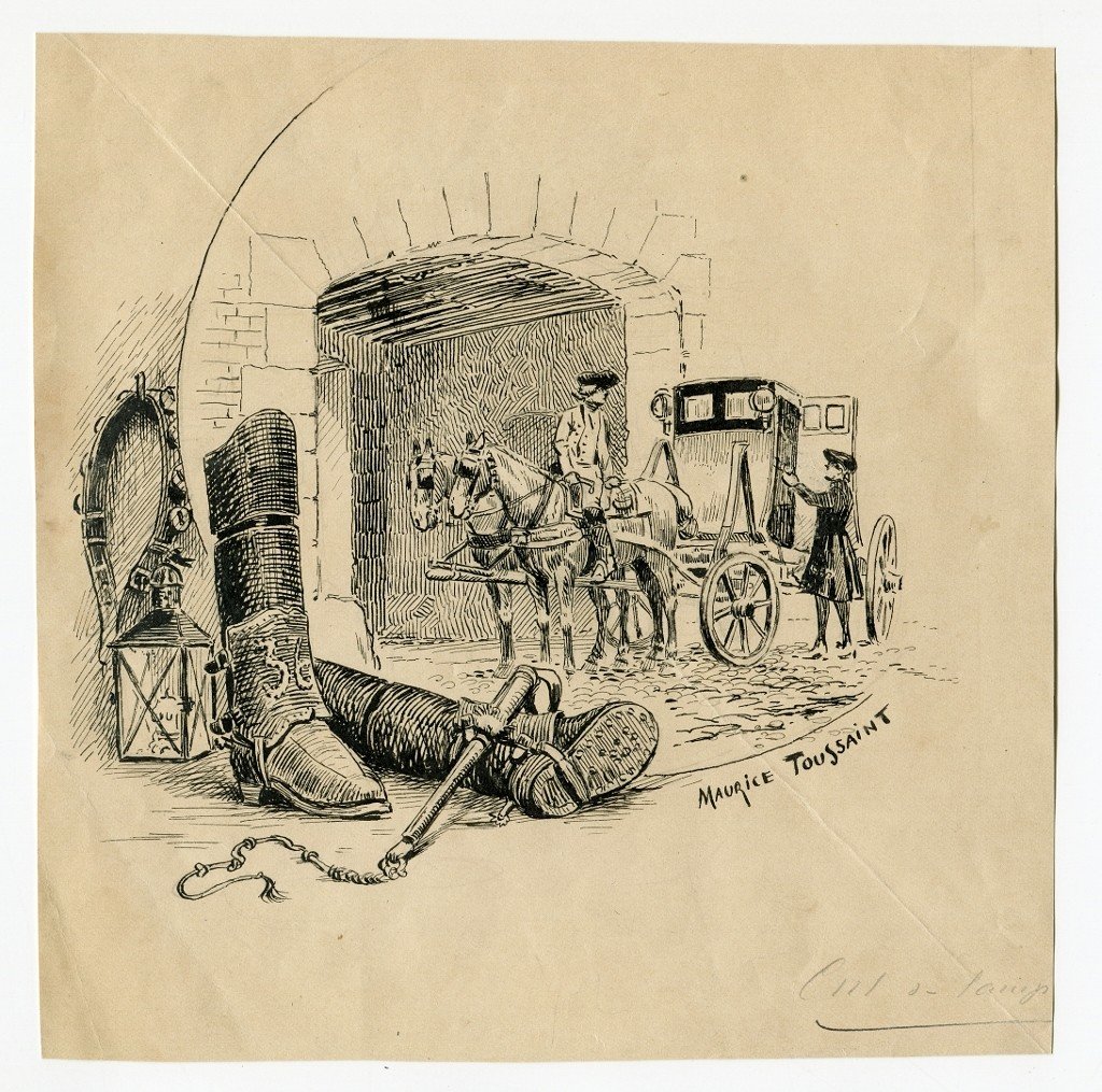 Original Drawing By Maurice Toussaint (1882-1974)