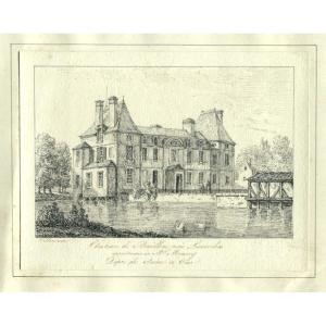 Château De Baillon - Prince De Condé - Louis Bonaparte - Dessin Original Ancien