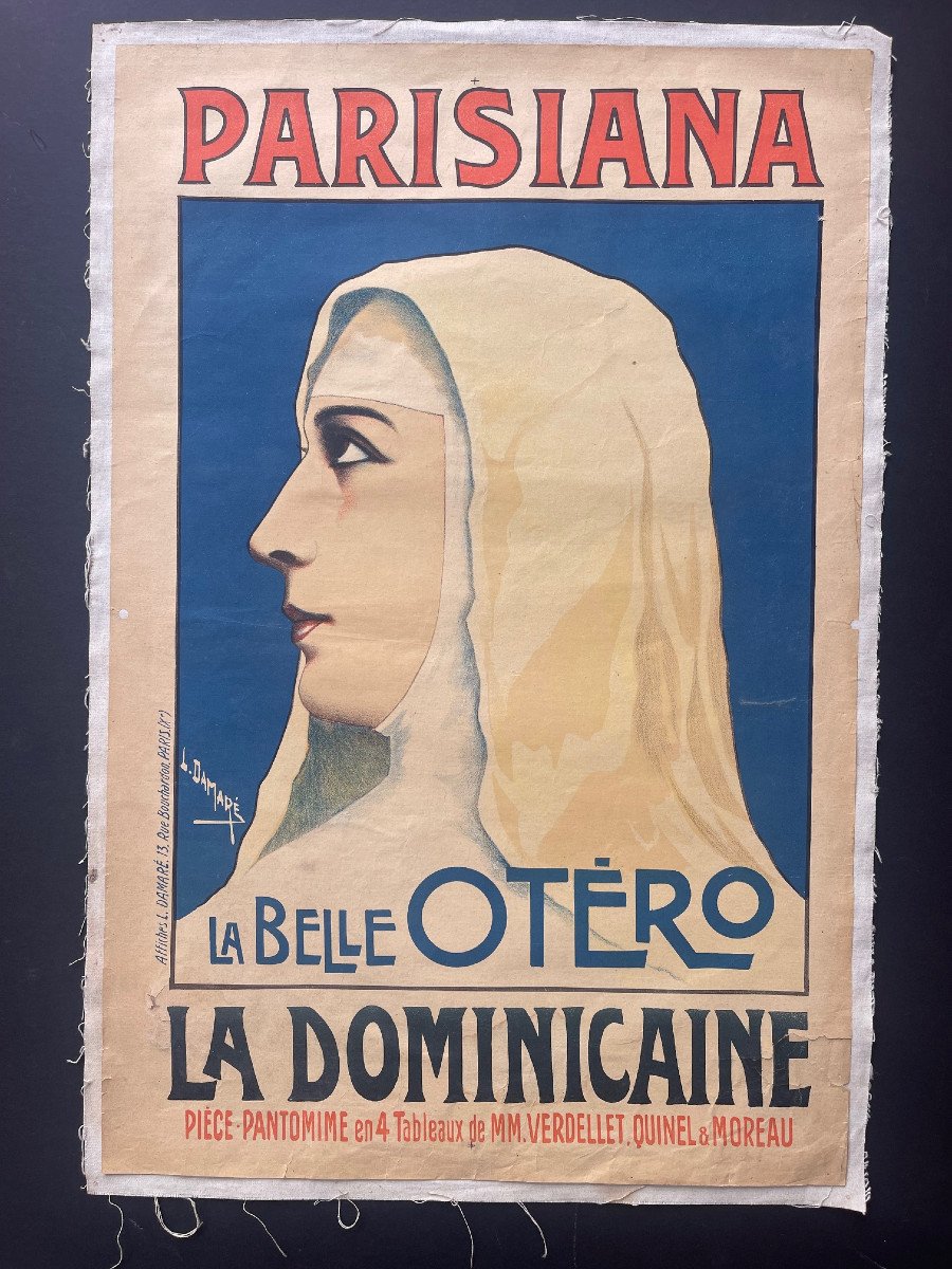 Parisiana Affiche La Belle Otéro La Dominicaine Belle Epoque L Damaré-photo-8