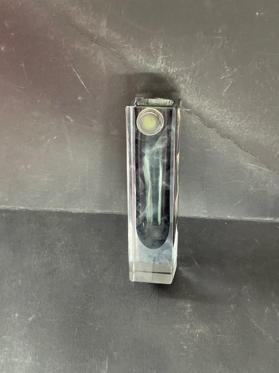 Vase Art Déco Anatole Riecke signé daté 1939 cubisme portrait femme-photo-3